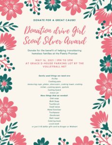 Donation Drive Girl Scout Silver Award